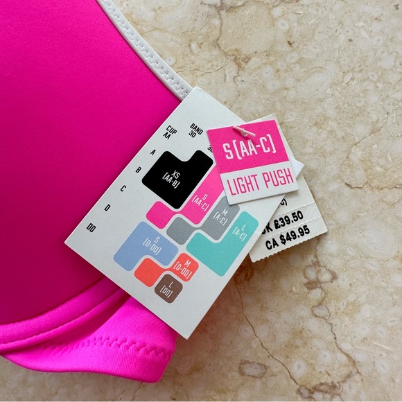 Victoria’s Secret PINK Push-Up Bikini Top NWT (size: AA-C) - Picture 2 of 3